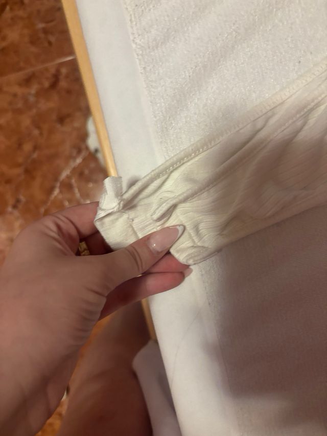 Bodysuit blanco de canalé