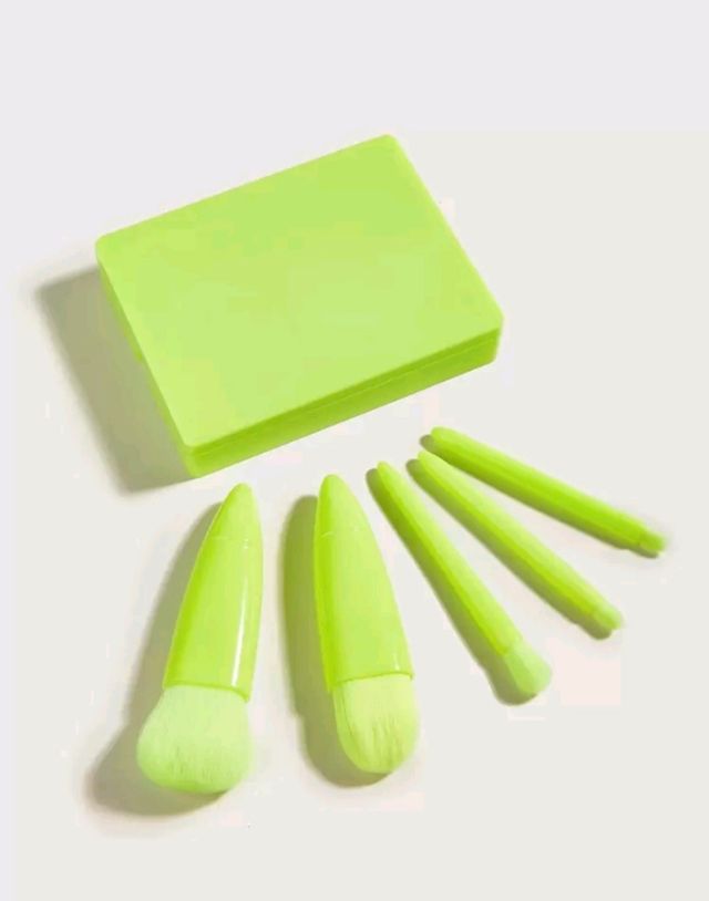 Estuche brochas maquillaje - Verde