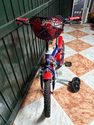 Bicicleta Spiderman niño 16" 