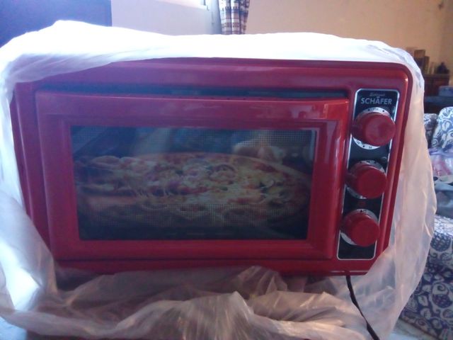 Horno Schafer rojo - Microondas