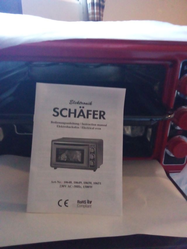 Horno Schafer rojo - Microondas