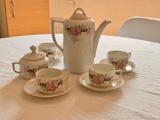 Juego té/café porcelana antiguo