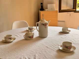 Juego té/café porcelana antiguo