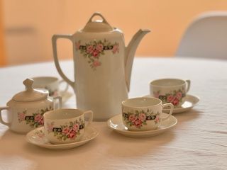 Juego té/café porcelana antiguo