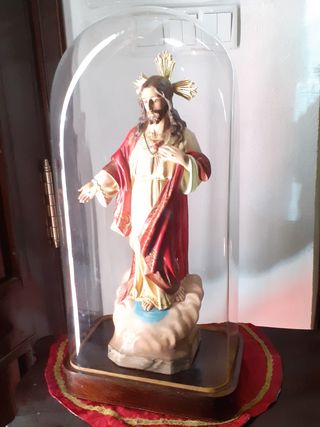 Sagrado Corazón Jesús - Figura antigua