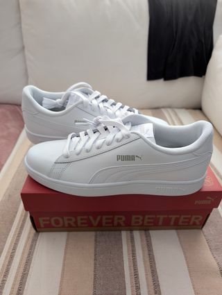 Zapatillas Puma Smash V2 blancas