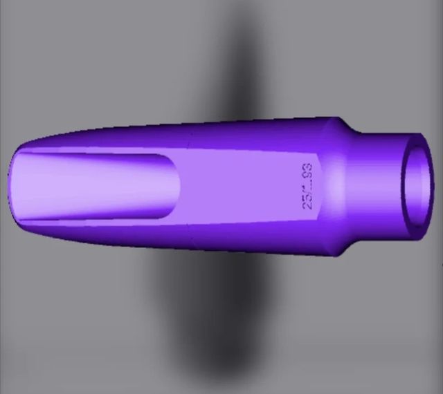 Réplica boquilla vintage Meyer de caucho duro