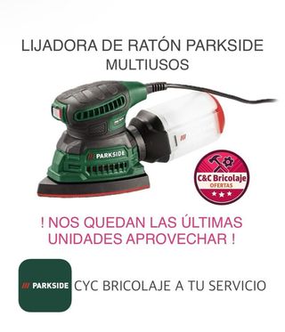 Lijadora ratón Parkside Multiusos nueva 
