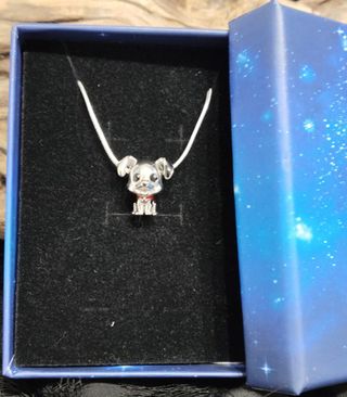 LIQUIDACION!! Collar plata con charm dálmata