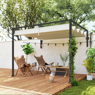 Pérgola jardín 