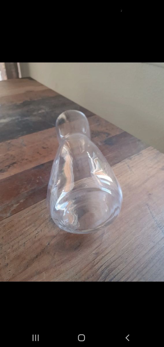 Botella cristal transparente