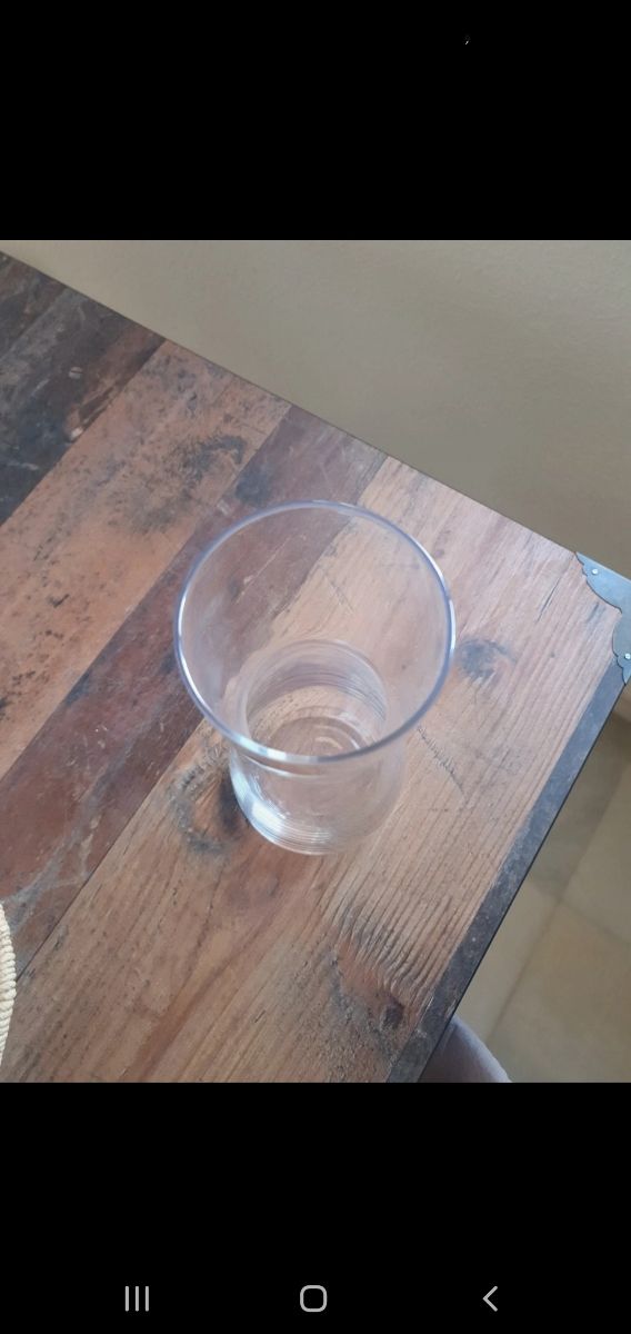 Botella cristal transparente