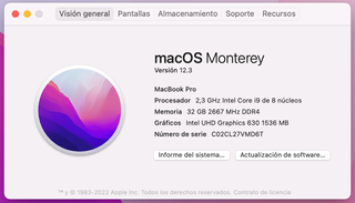 MacBook Pro 16" 2020 - i9, 32GB, 1TB