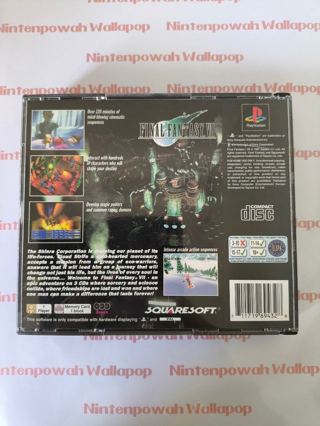 Final Fantasy VII PAL inglés - PlayStation