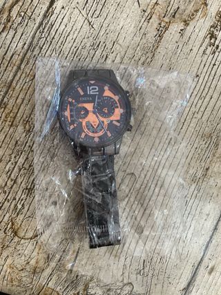 Reloj GENEVA negro-naranja