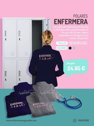 Chaqueta Polar Enfermera Gris
