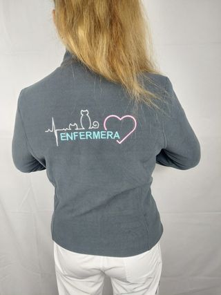 Chaqueta Polar Enfermera Gris