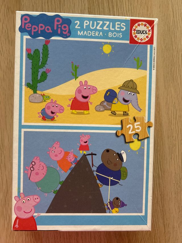 2 Puzzles Peppa Pig Educa Madera
