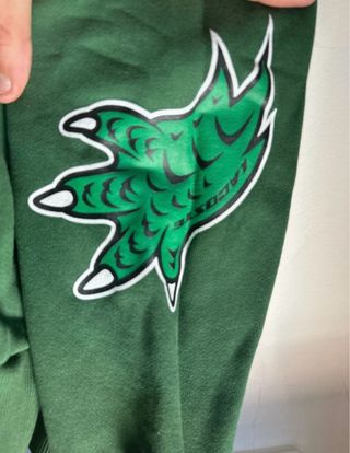 Sudadera Lacoste verde con parches