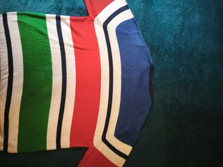 Jersey Lacoste rayas - Azul, Rojo