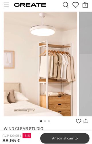 Ventilador con aspas retráctiles Create NUEVO