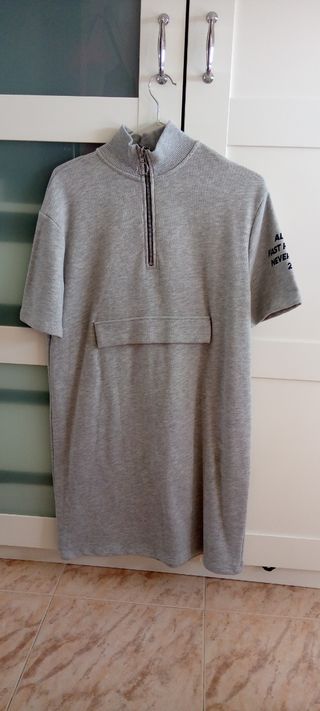 Vestido Zara Gris - Talla S