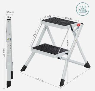 Escalera Plegable SONGMICS - 2 Peldaños