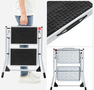 Escalera Plegable SONGMICS - 2 Peldaños