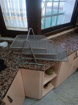 Organizador de escritorio metálico