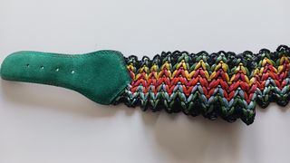 Cinturón tejido multicolor
