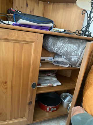 Rinconera madera IKEA salón