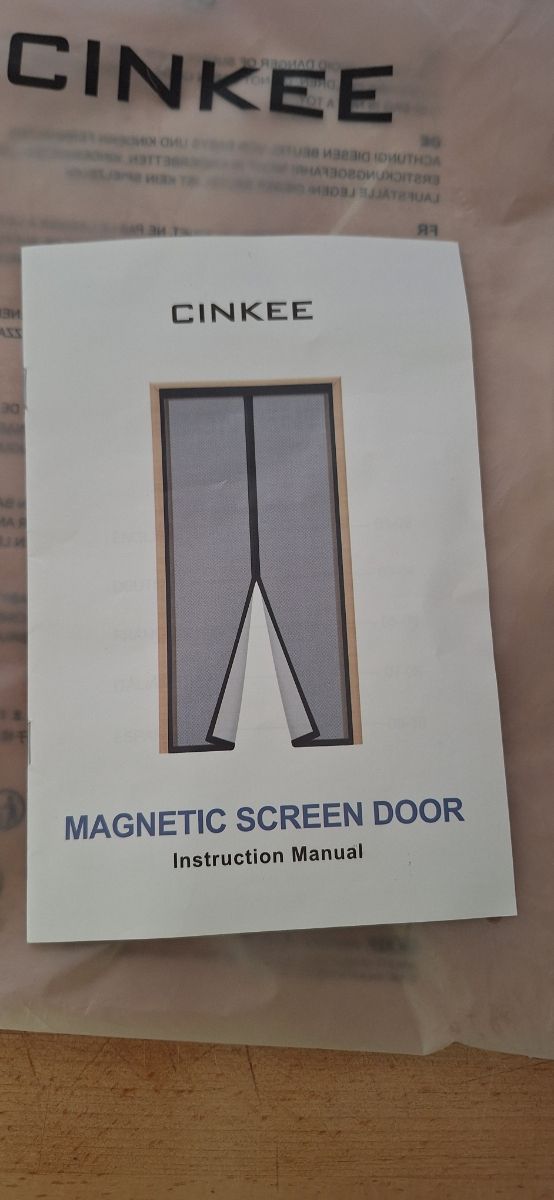 Mosquitera magnética negra puerta