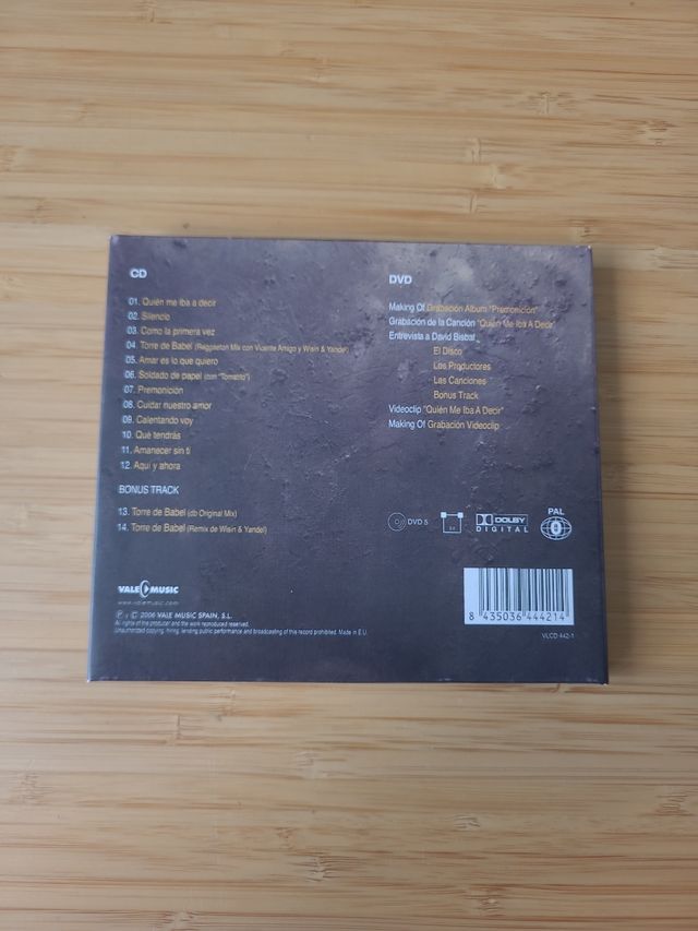 CD+DVD Premonición David Bisbal