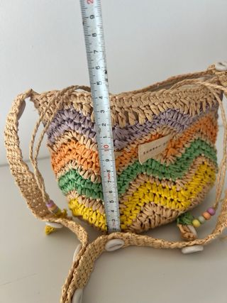 Bolso rafia Zara Kids multicolor