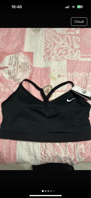Reggiseno Nike nero sportivo taglia 1X (XXL)
