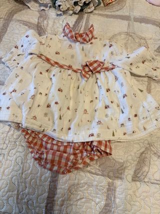Vestido niña 9 meses - Gingham