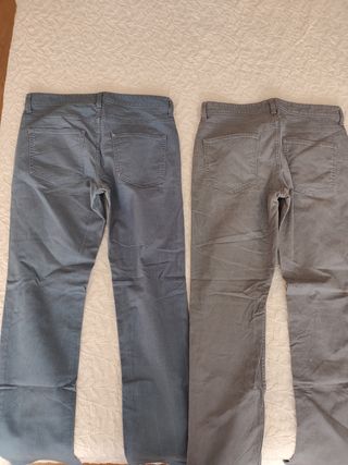 2 Vaqueros C&A Hombre Gris y azul Talla 32/32 M 