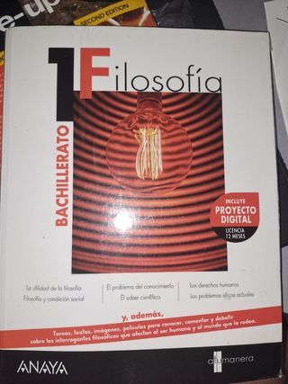 Libro Filosofía 1 Bachillerato Edición Anaya