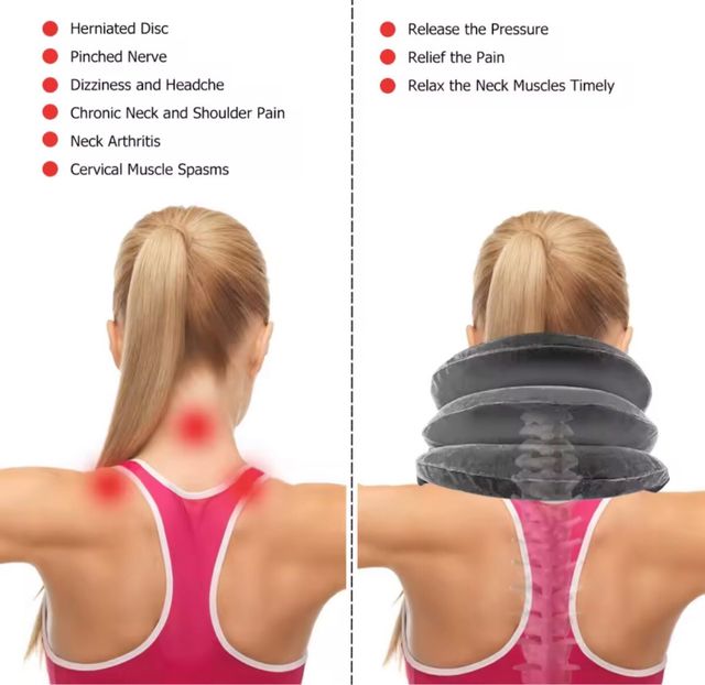 Collarín cervical inflable.