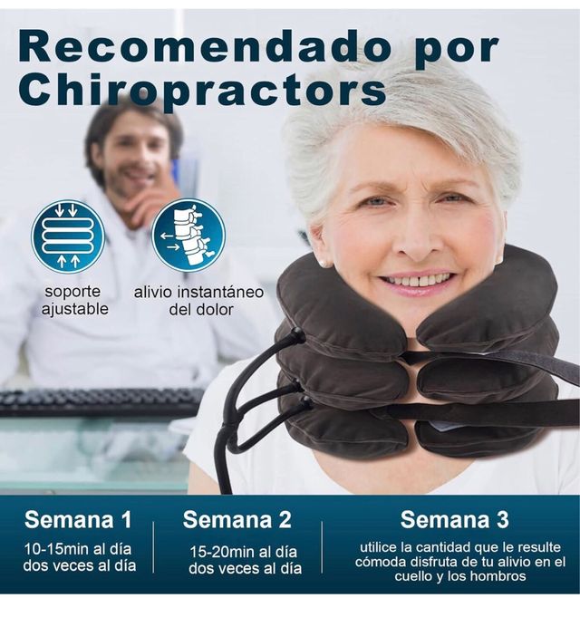 Collarín cervical inflable.