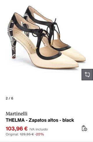 Zapato MARTINELLI Thelma 38 Negro
