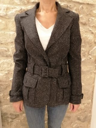 Chaqueta Tweed Gris XS