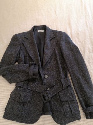 Chaqueta Tweed Gris XS