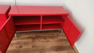 Mueble industrial rojo - 2 uds.