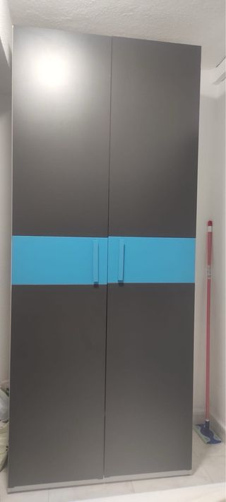 Cama nido infantil azul y blanca