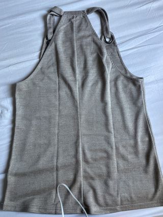 Top ZARA beige talla S
