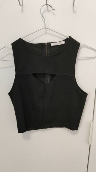 Top negro Zara - Talla S