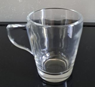 4 Tazzine caffè vetro trasparenti
