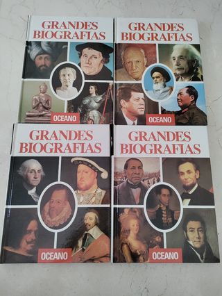 Lote 4 tomos Grandes Biografías – Océano