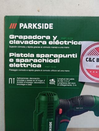 Grapadora parkside clavadora nueva con grapas 